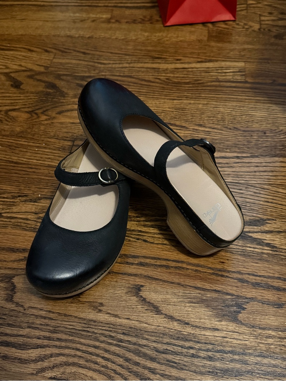 Dansko Bria Black Mary Jane Clogs
